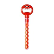 AYKHKYA 32 Hole Smiling Face Bubble Wand, Smiling Face Bubble Stick, Smiling Face Bubble Stick, 5-Claw Bubble Machine, Ideal for Summer Toy Party Outdoors Activity, Gift for Boys Girls, Red